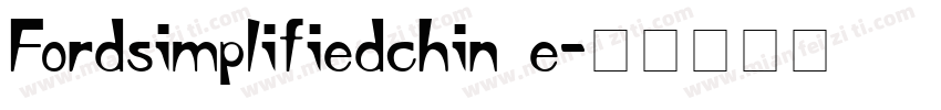 Fordsimplifiedchin e字体转换